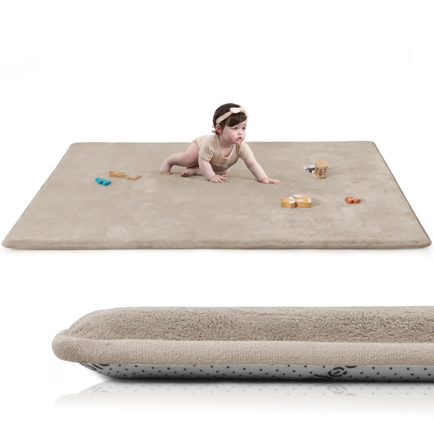 Huloo Sleep Memory Foam Baby Play Mat Tummy Time Rug