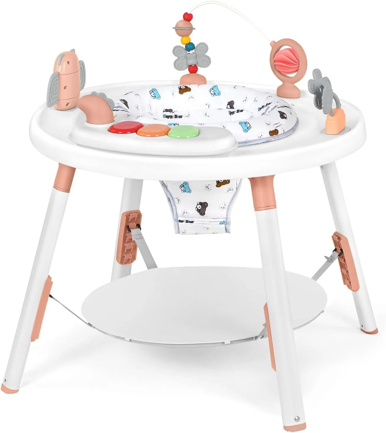 YEALEO Baby 3-in-1 Activity Center Jumper and Table With Rotating Seat