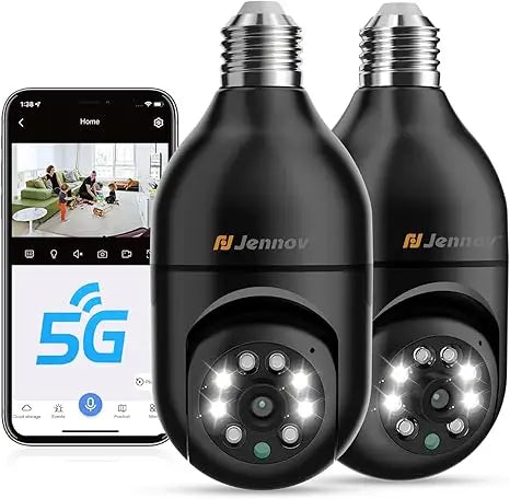 Jennov 2K WiFi Security Camera Outdoor Indoor 2 Pack