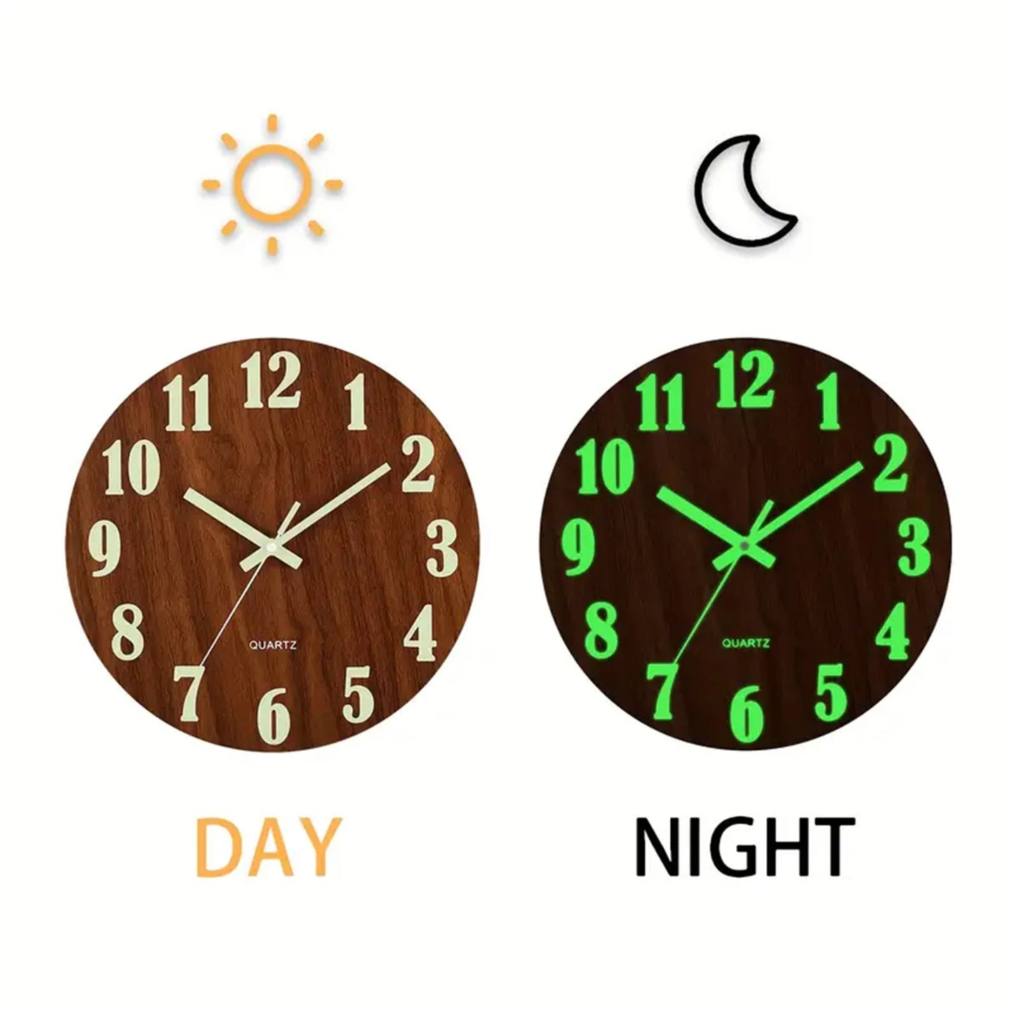 Modern Glow Wall Clock For Home Decor Gift