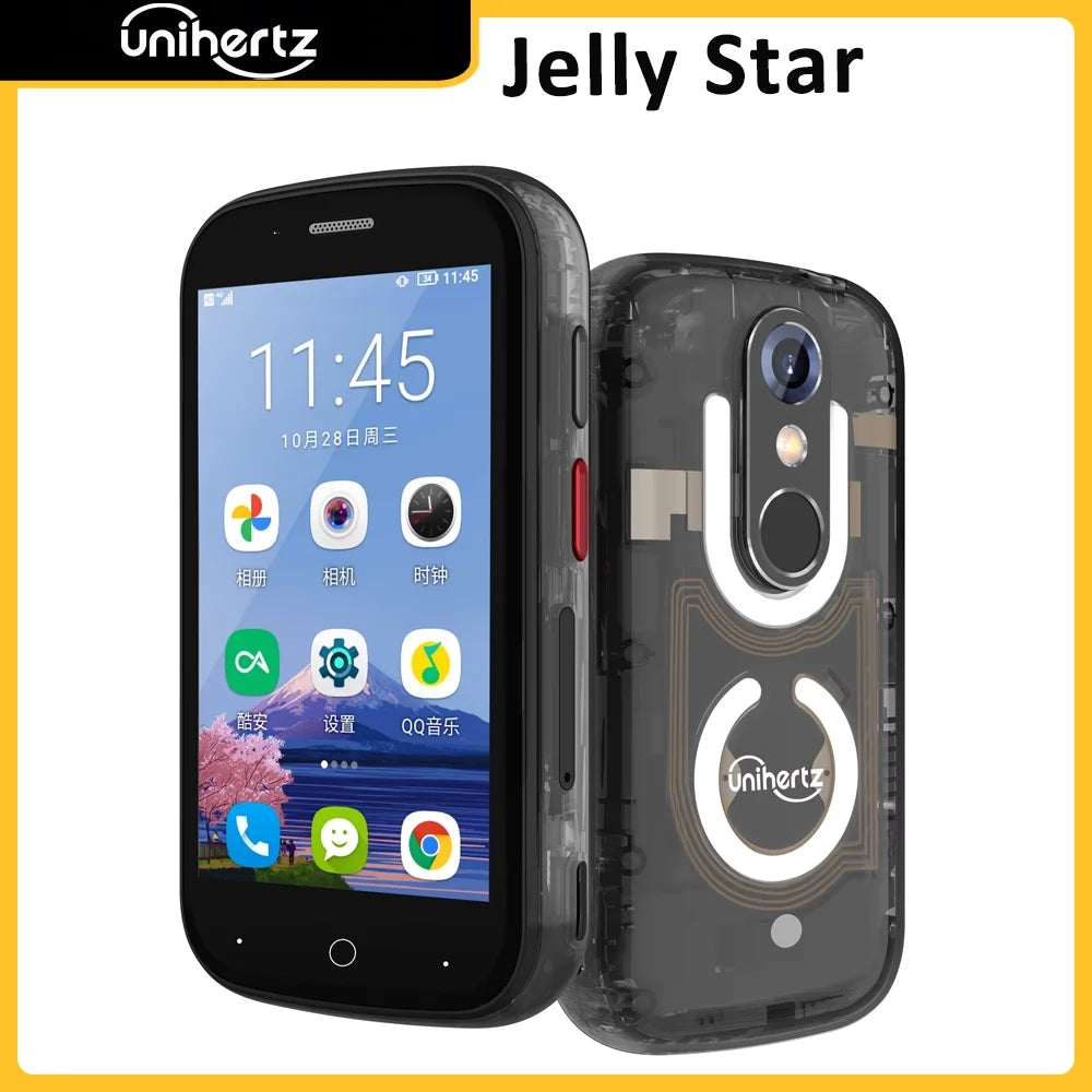 Unihertz Jelly Star Mini Smartphone Unlocked With LED Light Backshell