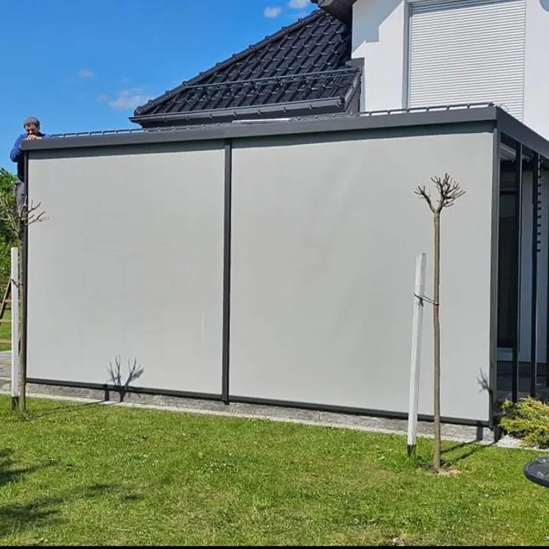 Aluminum Motorized Louvered Bioclimatic Pergola For Outdoor Garden