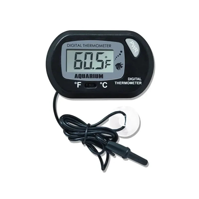 Digital Aquarium Thermometer With Probe Suction Cup Celsius