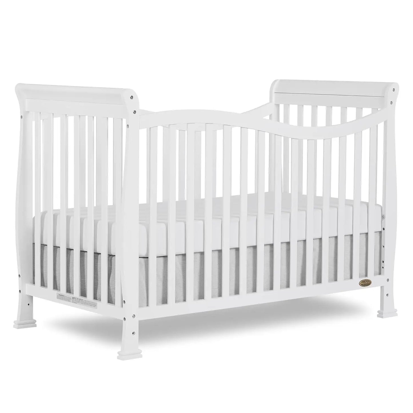 Greenguard Gold Certified 7-in-1 Convertible Baby Crib Sustainable Pinewood