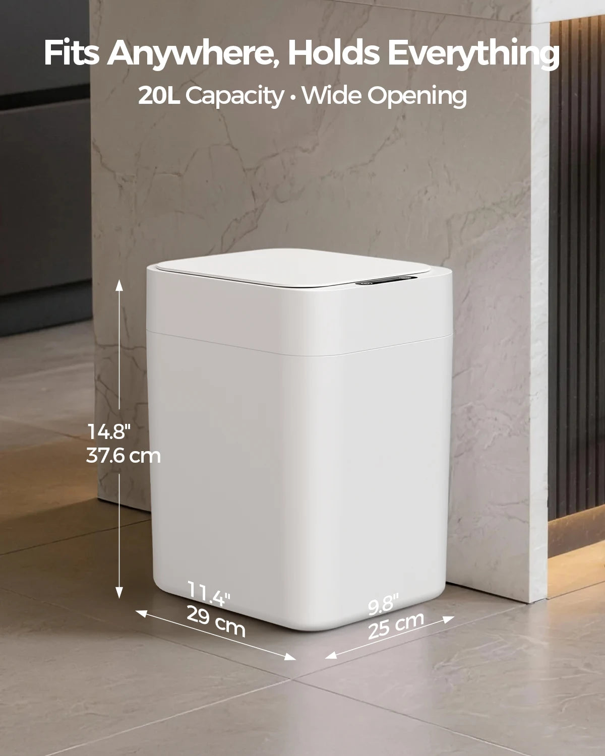 Automatic Touchless Trash Can With Motion Sensor And Self Sealing
