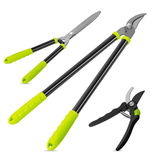 Deli 3-Piece Loppers And Pruners Set For Garden Care