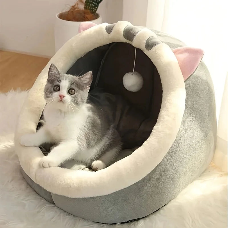 Cozy Cat House Bed Nest Tent For Pets Warm Comfort