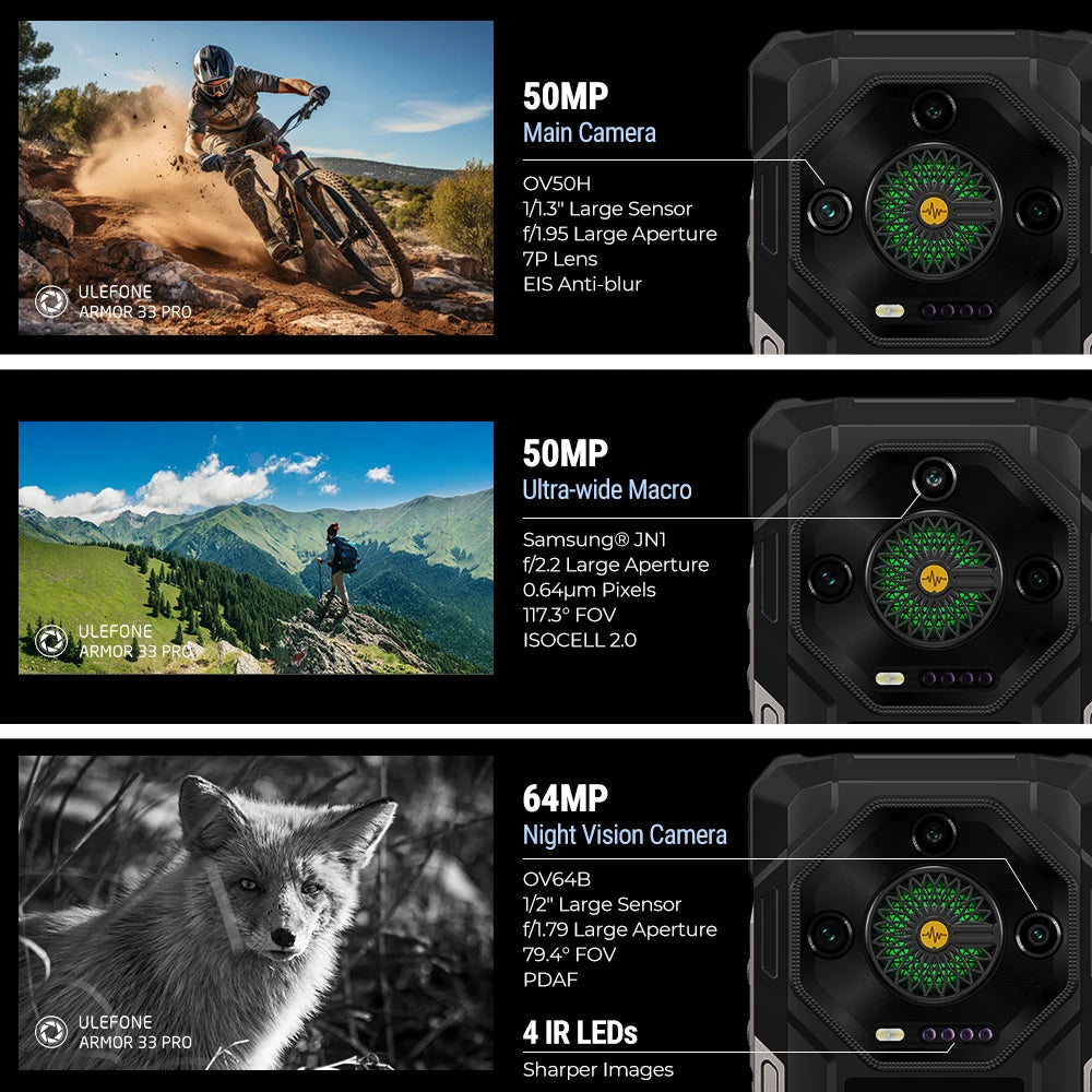 Ulefone Armor 33 Pro 5G Rugged Smartphone 512GB NFC