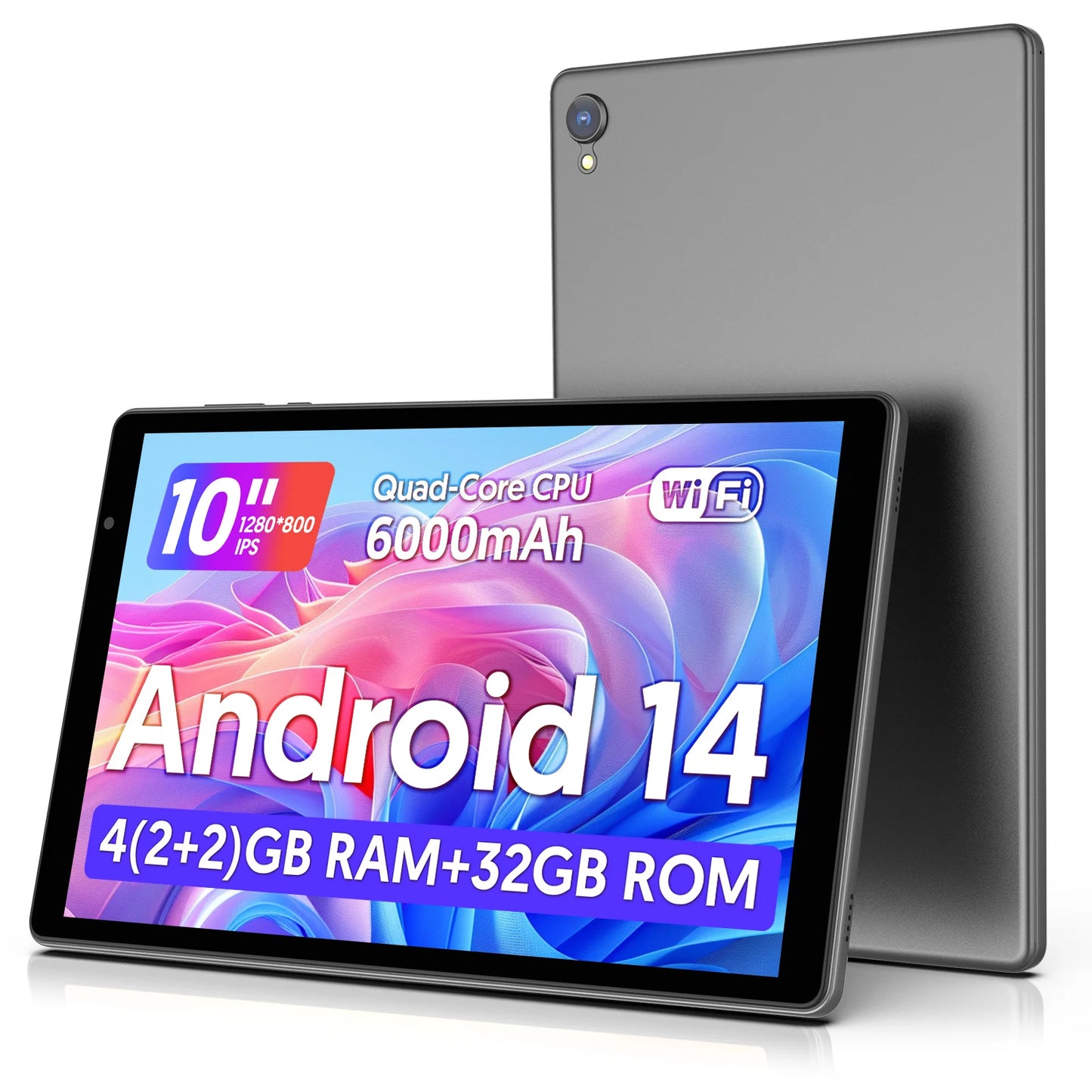 BAKEN Android Tablet QuadCore 5G WiFi 4GB RAM 32GB Storage