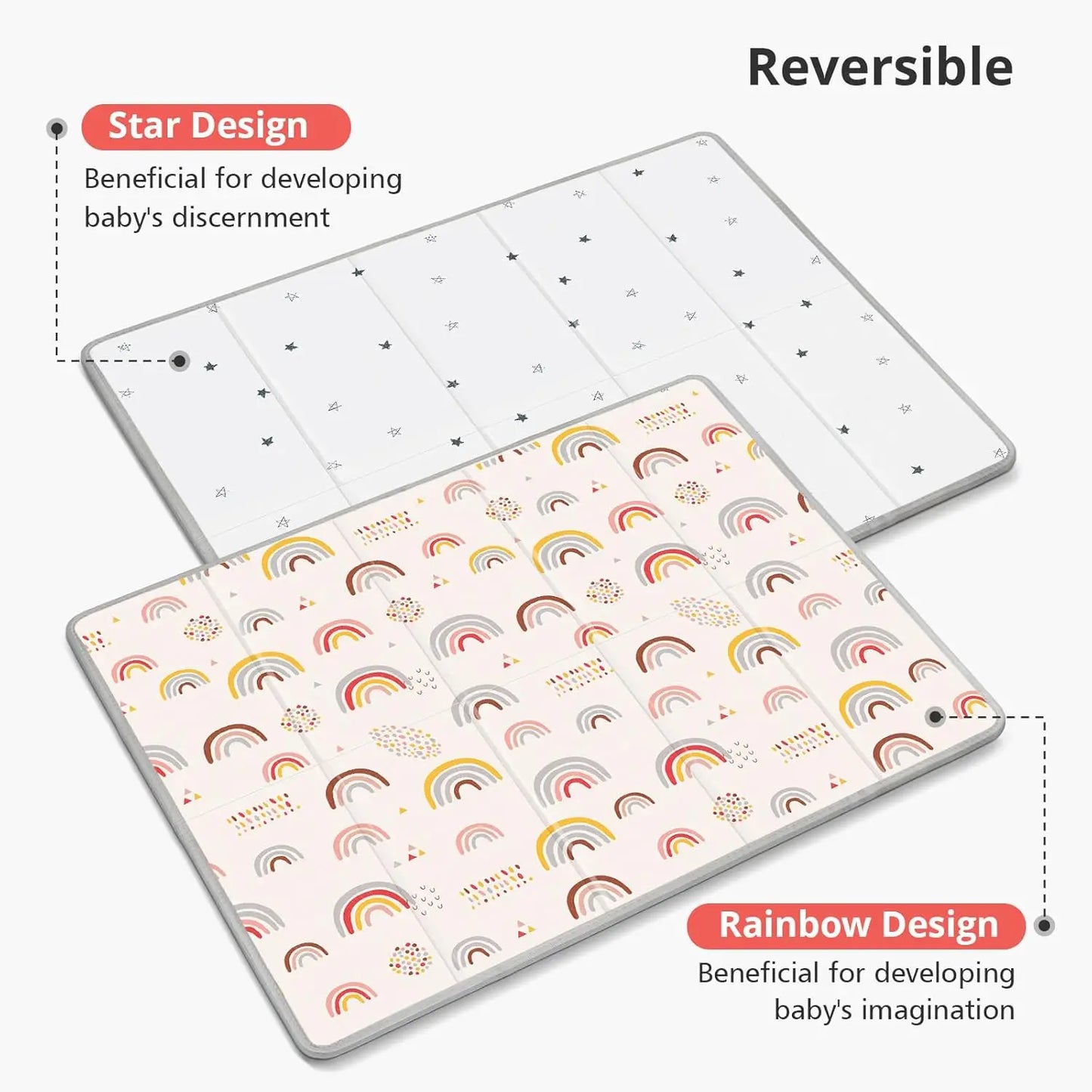 Foldable Baby Play Mat Safe Foam Tummy Time Surface