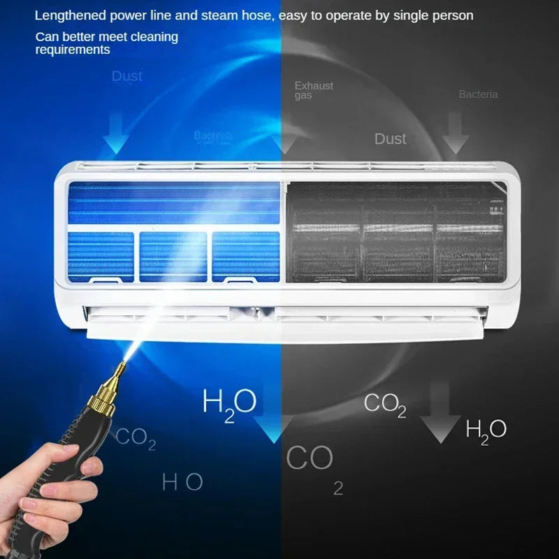 2500W Portable Handheld Steam Cleaner 110V With Accessories