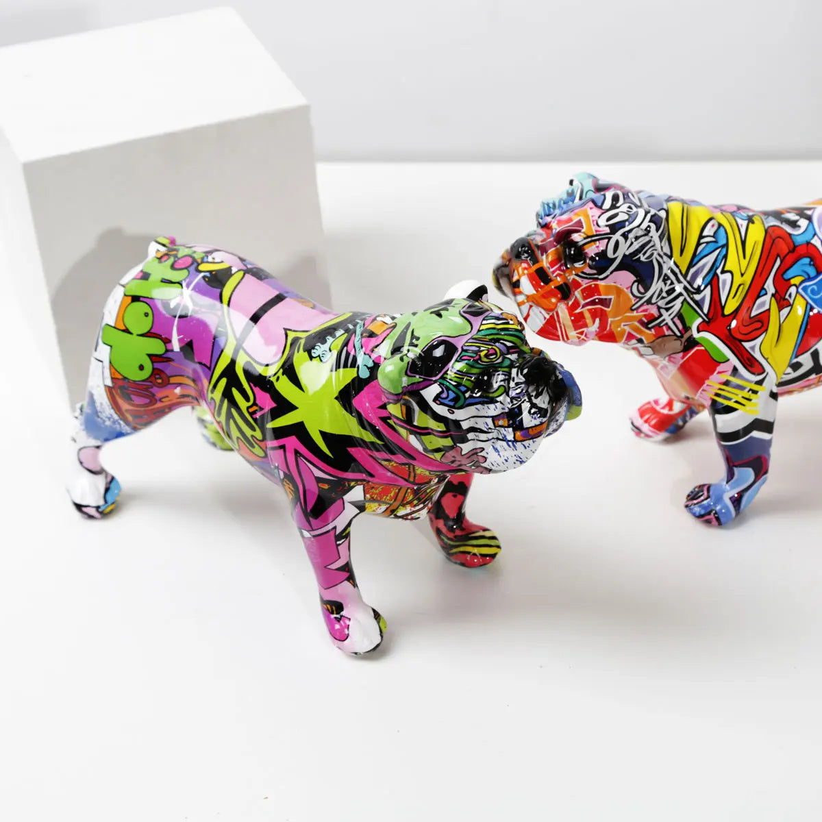 FLYuechun Ranan Bulldog Resin Ornament Modern Home Decor