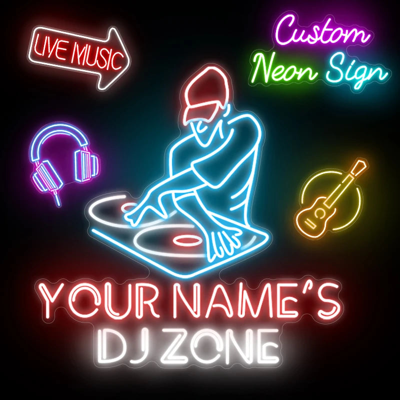 SZREBOW Custom Neon Sign Personalized Name LED Neon Light for Bar Waterproof