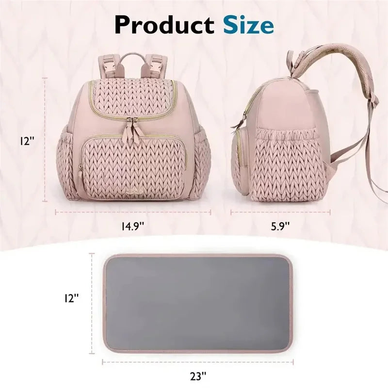 Mommy Diaper Bag Stroller Organizer With Insulated Pocket Changing Pad Travel