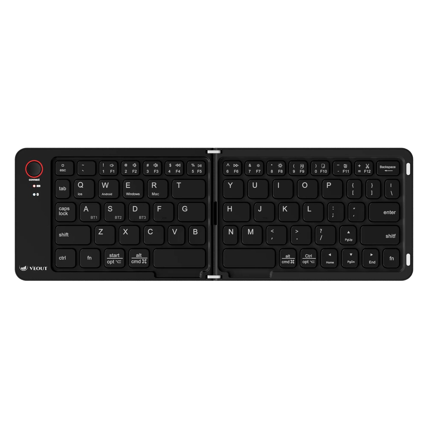 LISM E4 Wireless Folding Keyboard for Laptops and Tablets