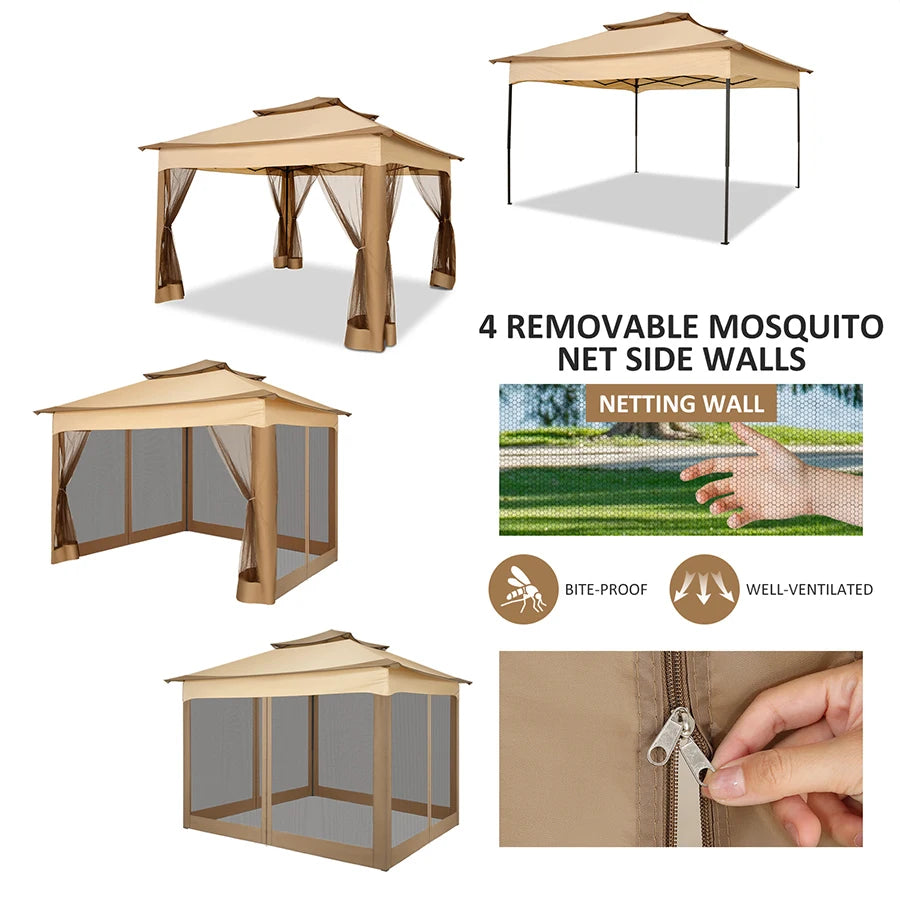 Cobizi Outdoor Pop Up Canopy Tent With Mosquito Nettings